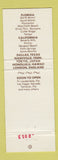 Matchbook Cover - Tony Roma's Ribs CHAIN