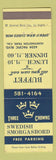 Matchbook Cover - Three Crowns Swedish Smorgasbord Huntington Park CA