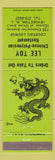 Matchbook Cover - Lee Toy Chinese Polynesian Restaurant Irvington NJ