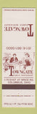 Matchbook Cover - Towngate Family Restaurant Columbus OH