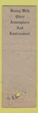 Matchbook Cover - Gables Restaurant Cleveland OH WORN