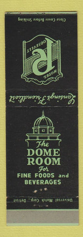 Matchbook Cover - Hotel Roosevelt Lansing MI