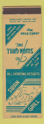 Matchbook Cover - Swan Grill Norwood OH