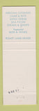 Matchbook Cover - New Hellas Cafe Detroit MI Greek
