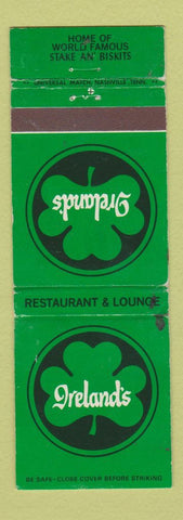 Matchbook Cover - Ireland's Restaurants WEAR