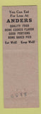 Matchbook Cover - Andrews Cafeteria Cleveland OH