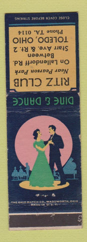Matchbook Cover - Ritz Club Toledo OH