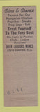 Matchbook Cover - Ritz Club Toledo OH
