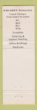Matchbook Cover - Savarin Restaurants WEAR