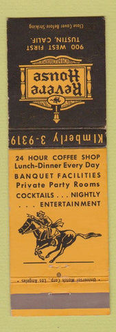 Matchbook Cover - Revere House Tustin CA