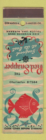 Matchbook Cover - Red Snapper Restaurant Toluca Lake Burbank CA