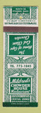 Matchbook Cover - Mildred's Chowder House Restaurant Hyannis MA DD Bean