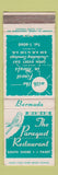 Matchbook Cover - Paraquet Restaurant Paget Bermuda WORN
