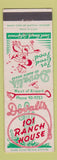 Matchbook Cover - Dovali's 101 Ranch House Seal Beach CA