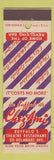 Matchbook Cover - Chez Ami Theatre Restaurant Buffalo NY girlie