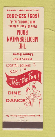 Matchbook Cover - Mediterranean Room Wildwood NJ