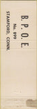 Matchbook Cover - Elks Lodge STamford CT Christmas
