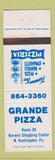 Matchbook Cover - Grande Pizza North Huntingdon PA