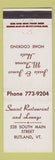 Matchbook Cover - Sunset Restaurant and Lounge Rutland VT