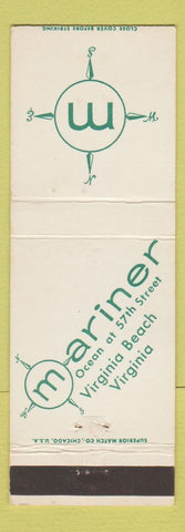 Matchbook Cover - Mariner Virginia Beach VA WEAR