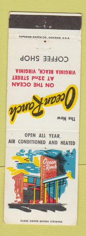 Matchbook Cover - Ocean Ranch Virginia Beach VA