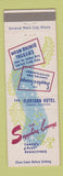 Matchbook Cover - Floridan Hotel Tampa FL Sapphire Lounge