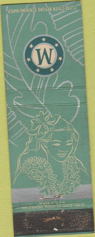 Matchbook Cover - Maston Line to Hawaii girlie
