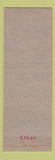 Matchbook Cover - Capitol Restaurant Harrisburg PA