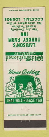 Matchbook Cover - Lairson's Turkey Farm Inn Chester NJ
