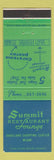 Matchbook Cover - Summit Restaurant Lounge Dadeland Shopping Center Miami FL