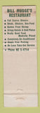 Matchbook Cover - Bill Mugge's Restaurant Miami FL WEAR