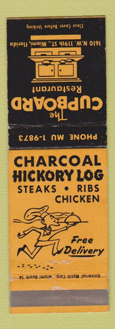 Matchbook Cover - Cupboard Restaurant Miami FL