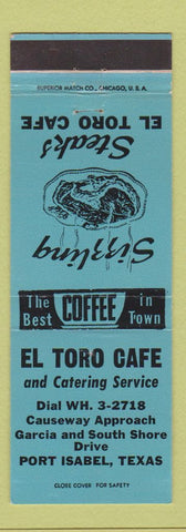 Matchbook Cover - El Toro Cafe Port Isabel TX