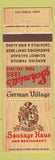 Matchbook Cover - Sausage Haus Restaurant