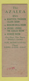 Matchbook Cover - Azalea Grill Mobile AL