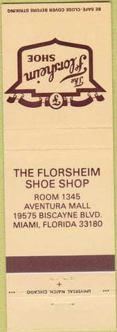Matchbook Cover - Florsheim Shoes Miami FL