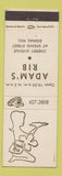 Matchbook Cover - Adam's Rib Signal Hill CA girlie