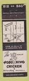 Matchbook Cover - Hobo King Chicken Milwaukee WI WEAR
