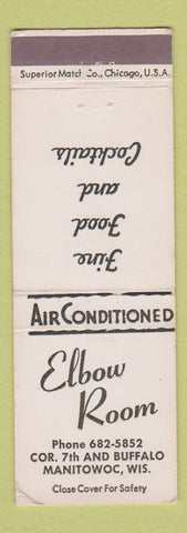 Matchbook Cover - Elbow Room Manitowoc WI