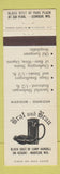 Matchbook Cover - Brat and Brau Madison WI Oshkosh