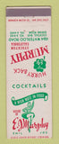 Matchbook Cover - EJ Murphy Stockton CA Irish girlie