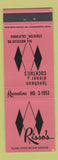 Matchbook Cover - Risso's Restaurant Stockton CA
