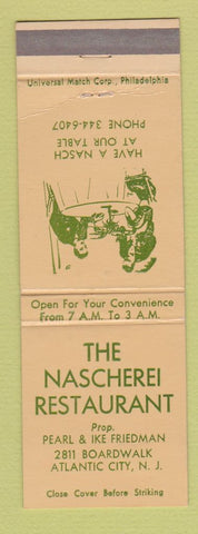 Matchbook Cover - Nascherei Restaurant Atlantic City NJ