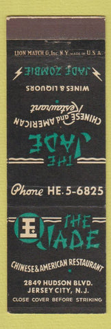 Matchbook Cover - The Jade Chinese Restaurant Jersey City NJ