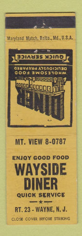 Matchbook Cover - Wayside Diner Wayne NJ