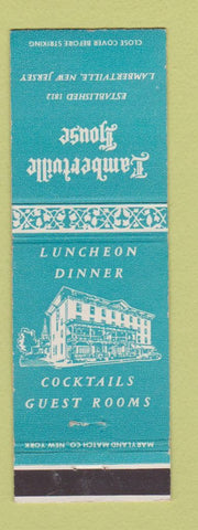 Matchbook Cover - Lambertville House NJ