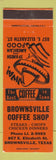 Matchbook Cover - Brownsville Coffee Shop TX Spanish Restaurant