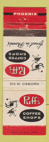 Matchbook Cover - Puff's Coffee Chops Phoenix AZ WEAR