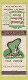 Matchbook Cover - Colonial Steak House Tavern Windsor ON