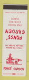 Matchbook Cover - Fongs' Garden Restaurant Las Vegas NV